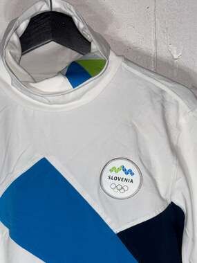 Peak Slovenia Olympics PyeongChang 2018 Official Team Sponsor Mock Neck Long Sle